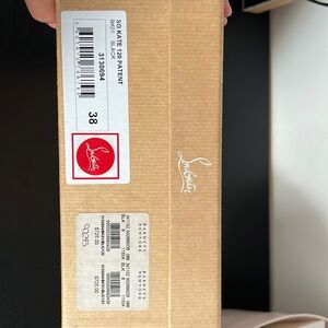 christian louboutin SO KATE 120 patent black size 38